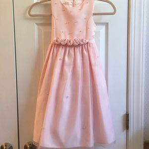American Princess pink party dress with pearls.
